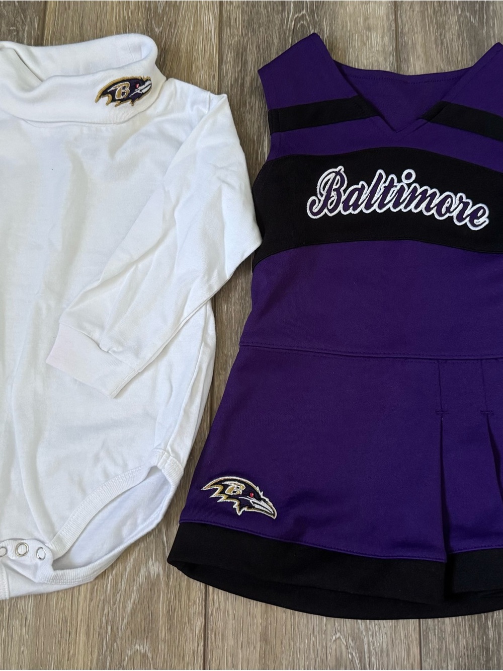 NFL Ravens Cheer Outfit 18 Month